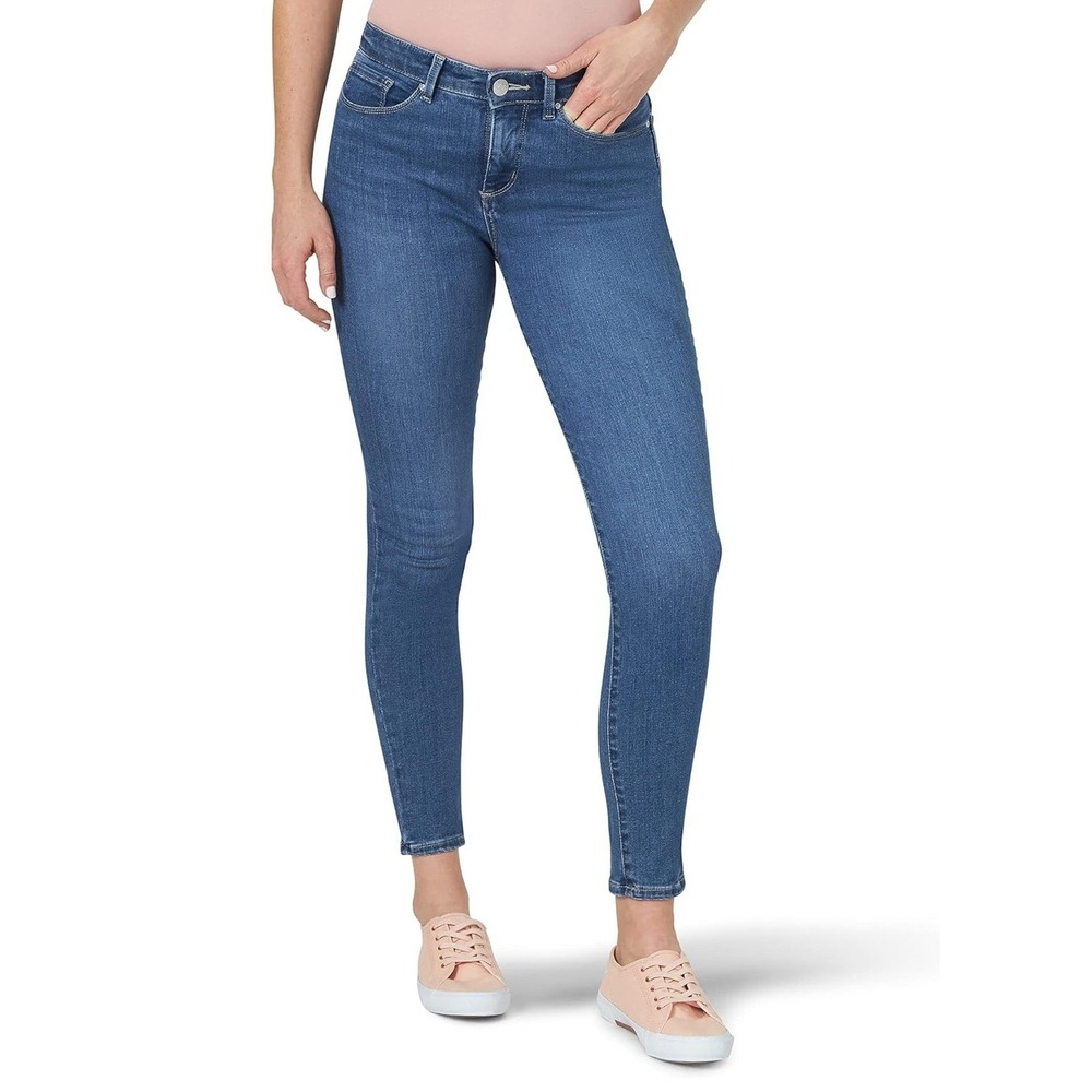 Lee Sculpting Slim Fit Skinny Leg Jeans Blue Denim 16 Short OA2-19J-LFLH06994